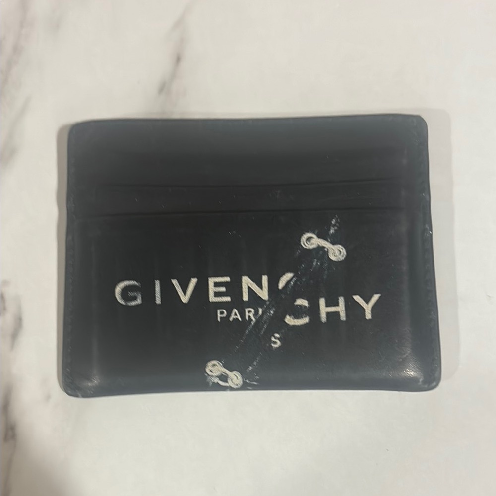 Givenchy Black Leather Card Holder